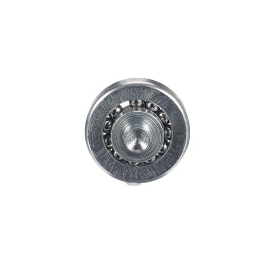 Picture of 1" Steel Flat Ball Bearing Roller with 1/2" L Rivet Stud