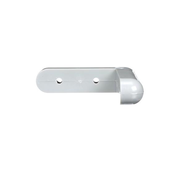 Picture of 4-1/16" L x 1" W x 7/8" H Gray PVC Corner Bumper With Rounded Ends