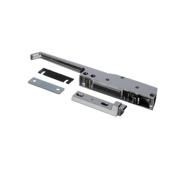 Picture of 10-3/4" L Chrome Plated Die Cast Magnetic/Mechanical Edgemount Latch With Straight Handle