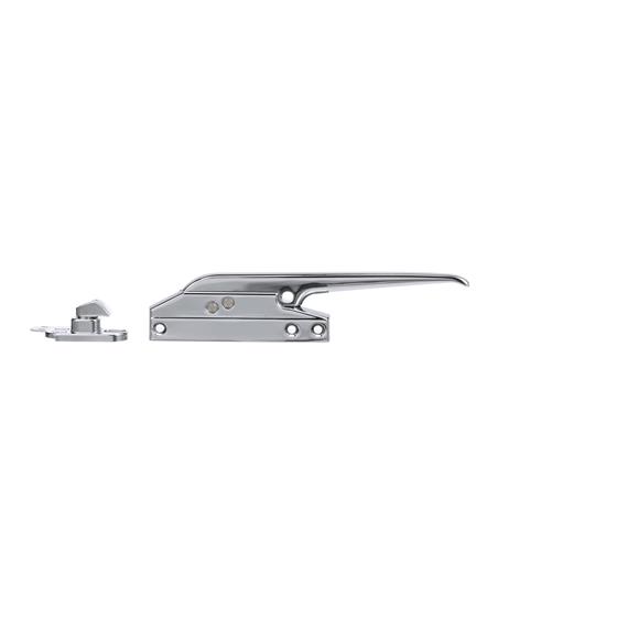 Picture of 9-5/16" L Chrome Plated Die Cast Snap-Action Mechanical Edgemount Latch With Padlock Feature