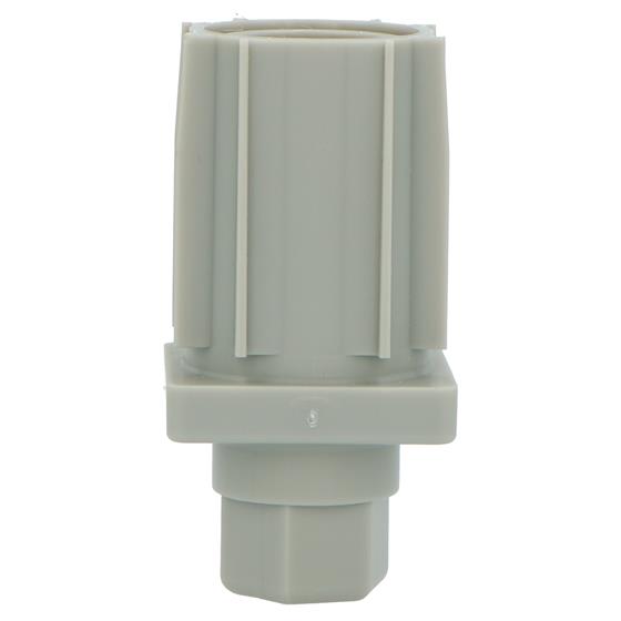 Picture of Insert foot, 40mm square, with hexagon adjuster, grey plastic