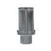 Picture of 1" Round Nickel Plated Zinc Die Cast Adjustable Hex Foot Insert
