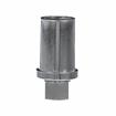 Picture of 1" Round Nickel Plated Zinc Die Cast Adjustable Hex Foot Insert