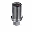 Picture of 1" Round Nickel Plated Zinc Die Cast Adjustable Hex Foot Insert