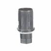 Picture of 1-1/2" Round Natural Finish Zinc Die Cast Adjustable Hex Foot Insert