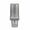 Picture of 1-1/4" Square Natural Finish Zinc Die Cast Adjustable Hex Foot Insert