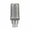 Picture of 1-1/4" Square Natural Finish Zinc Die Cast Adjustable Hex Foot Insert