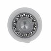 Picture of 1" OD Nylon/Steel Flat Ball Bearing Roller with 1/2" Rivet Stud