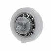 Picture of 1" OD Nylon/Steel Flat Ball Bearing Roller with 1/2" Rivet Stud