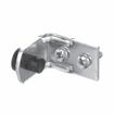 Picture of Zinc Plated Steel Floor Mount Door Stop with Solid Rubber Bumper