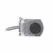 Picture of Zinc Plated Steel Floor Mount Door Stop with Solid Rubber Bumper