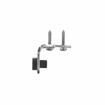 Picture of Zinc Plated Steel Floor Mount Door Stop with Solid Rubber Bumper