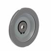 Picture of 5" OD x 3/4" H Gray Rubber Rolling Bumper With 1/2" OD Mounting Hole For Threaded Stem Casters