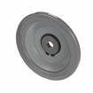 Picture of 5" OD x 3/4" H Gray Rubber Rolling Bumper With 1/2" OD Mounting Hole For Threaded Stem Casters