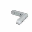 Picture of 4-1/16" L x 1" W x 7/8" H Gray PVC Corner Bumper With Rounded Ends
