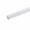 Picture of 120" L x 1" W x 7/8" H Gray PVC Snap-In Contempo Strip Bumper And Extruded Aluminum Base