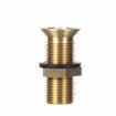 Picture of Encore® Nickel Plated Brass Sink Drain 3-1/2" L, 15/16" Dia. Sink Opening, 1-1/4" Face Flange, Includes: Locknut & Washer, 1/2" NPT