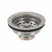 Picture of Encore® Duo Basket Drain, 3-1/2" Opening, 4-1/2" Flange, 18-8 S/S, Crumb Cup, w/Locknut, Gasket, Washer, Tailpiece, & Slipnut