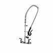 Picture of Encore® 8" OC. Brass Chrome Plated Wall Mount Pre Rinse Assembly with Wall Bracket and Stainless Steel Spring