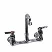 Picture of Encore® 8" OC. Brass Chrome Plated Wall Mount Faucet with 3-1/2" Gooseneck Spout