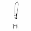 Picture of Encore® 6" OC Brass Chrome Plated Deck Mount Pre-Rinse Assembly with Wall Bracket