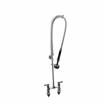 Picture of Encore® 6" OC Brass Chrome Plated Deck Mount Pre-Rinse Assembly with Wall Bracket