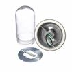 Picture of 100W Surface Mount  Incandescent Hood Light With Clear Coated Tempered Glass Globe