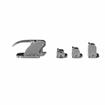 Picture of Chrome Plated Die Cast Zinc Standard Duty Surface Mount Cabinet Latch