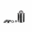 Picture of Bullet catch nickel plated, 1/4"D x 5/16" length