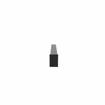Picture of 10-5/8" OC Anodized Aluminum Decorative Handle with Black Vinyl Insert and Black Heat-Resistant Thermoplastic Standoffs