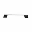 Picture of 10-5/8" OC Anodized Aluminum Decorative Handle with Black Vinyl Insert and Black Heat-Resistant Thermoplastic Standoffs