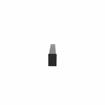 Picture of 10-5/8" OC Anodized Aluminum Decorative Handle with Black Vinyl Insert and Black Heat-Resistant Thermoplastic Standoffs