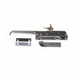 Picture of 10-3/4" L Chrome Plated Die Cast Magnetic/Mechanical Edgemount Latch With Straight Handle And Cylinder Lock