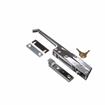 Picture of 10-3/4" L Chrome Plated Die Cast Magnetic/Mechanical Edgemount Latch With Straight Handle And Cylinder Lock