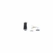 Picture of 11-1/2" L Chrome Plated Die Cast Heavy Duty Magnetic Edgemount Latch With Straight Handle And Cylinder Lock