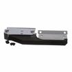 Picture of 8-1/4" L Chrome Plated Die Cast Magnetic Edgemount Latch With Offset Black Heat-Resistant Plastic Handle And Ceramic Magnet