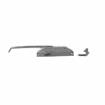 Picture of 10-1/4" L Chrome Plated Die Cast Mechanical Edgemount Latch With Straight Handle And Cylinder Lock