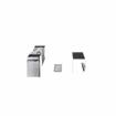 Picture of 7/8" Offset 5" L Chrome Plated Die Cast Standard Duty Non-Rise Adjustable Edgemount Hinge