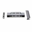 Picture of 1-1/8" Offset 5" L Chrome Plated Die Cast Non-Rise Adjustable Edgemount Hinge