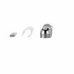 Picture of 7/8" Offset 5-3/4" L Chrome Plated Die Cast Non-Rise Adjustable Edgemount Hinge
