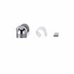 Picture of 7/8" Offset 5-3/4" L Chrome Plated Die Cast Non-Rise Adjustable Edgemount Hinge