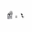 Picture of 1-1/8" Offset 5-3/4" L Chrome Plated Die Cast Non-Rise Adjustable Edgemount Hinge
