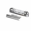 Picture of 1-1/8" Offset 5-3/4" L Chrome Plated Die Cast Non-Rise Adjustable Edgemount Hinge