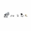Picture of 7/8" Offset 5-3/4" L Chrome Plated Die Cast Non-Rise Adjustable Spring Cartridge Edgemount Hinge