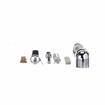 Picture of 1-1/8" Offset 5-3/4" L Chrome Plated Die Cast Non-Rise Adjustable Spring Cartridge Edgemount Hinge