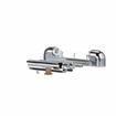 Picture of 1-1/8" Offset 5-3/4" L Chrome Plated Die Cast Non-Rise Adjustable Spring Cartridge Edgemount Hinge