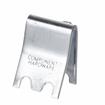 Picture of 7/8" W Zinc Plated Steel Snap-In Shelf Support Clip With 7/16" H Tab