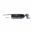 Picture of -1/8 to 3/8" Offset Polished Chrome Walk-In Cooler Door Safety Latch with Cylinder Lock and Strike