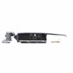Picture of -1/8 to 3/8" Offset Polished Chrome Walk-In Cooler Door Safety Latch with Cylinder Lock and Strike