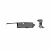 Picture of 3/4 to 1-5/8" Offset Polished Chrome Walk-In Cooler Door Safety Latch with Cylinder Lock and Strike